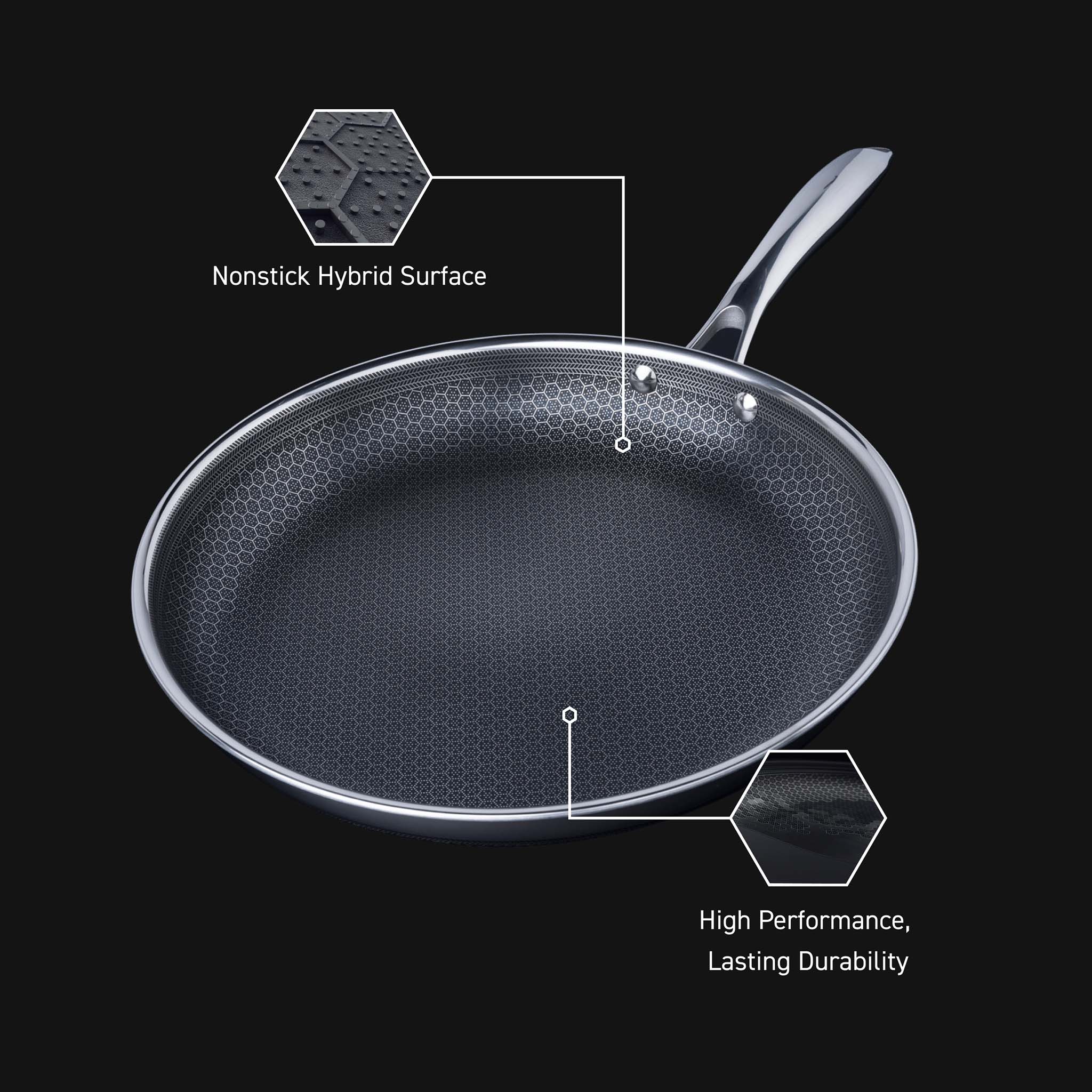 30 cm & 25 cm Hybrid Pan & Lid Set