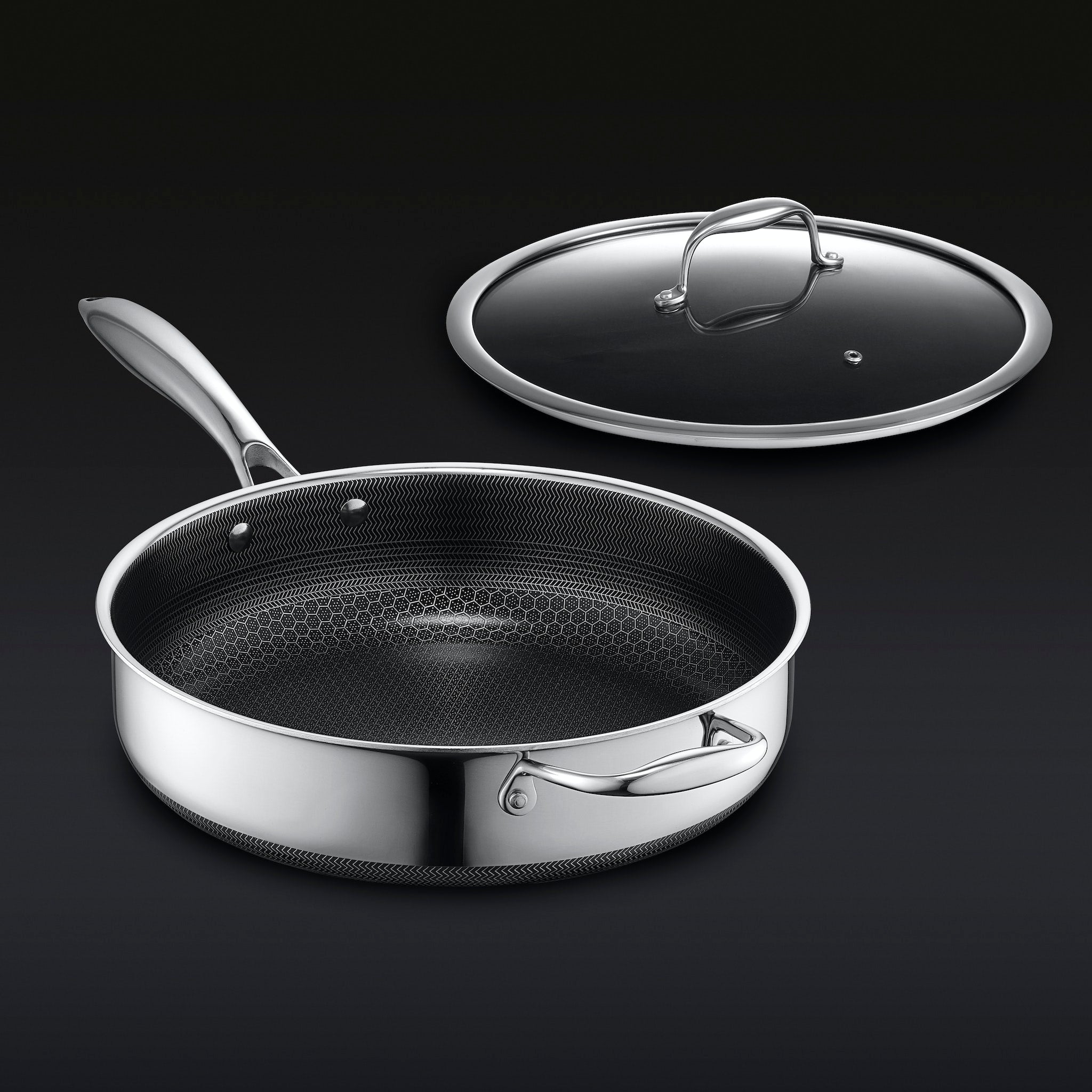 4.3 Litre Hybrid Deep Sauté Pan with Lid